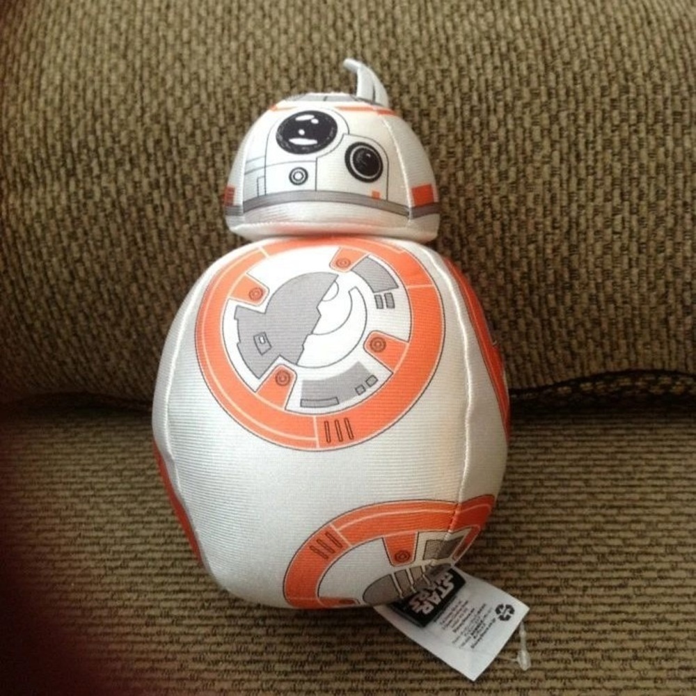 Star Wars BB-8 Plush Droid Stuffed Toy Orange White Silver Astromech‎ Disney
